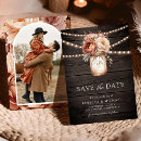 Search for barn wedding save the dates Mason jar