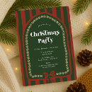 Search for vintage christmas invitations Red and green