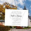 Search for bride and groom parents wedding invitations Black and white