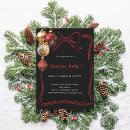 Search for red black christmas invitations Xmas