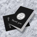 Search for thank you for purchase note Black and white