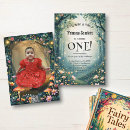 Search for whimsical 1st birthday invitations Enchanted forest