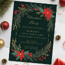 Search for florals christmas invitations Green