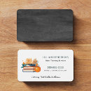 Search for home tutor business cards Chalkboard