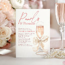 Search for pearl bridal shower invitations Pearls and prosecco