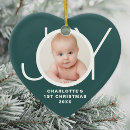 Search for green christmas tree decorations Baby's first christmas