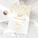 Search for 50th anniversary vow renewal invitations Gold