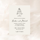 Search for cake wedding invitations Modern