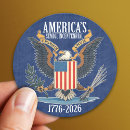 Search for vintage eagle stickers America