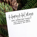 Search for happy holidays rubber stamps Simple