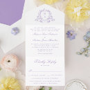 Search for lavender floral wedding invitations Classic