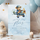 Search for cute aeroplane birthday invitations Oh how time flies