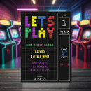 Search for retro game invitations Neon