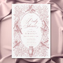 Search for pink baby shower invitations Pink and white