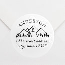 Search for rustic address stickers Pine trees
