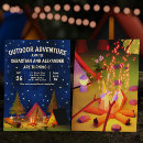 Search for outdoor birthday invitations Under the stars