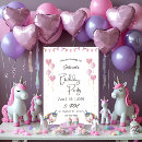 Search for watercolor unicorn birthday invitations Baby girl