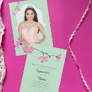Search for pink and mint green invitations For kids