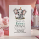 Search for girl elephant invitations Jungle animals