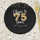 Search for 75th birthday paper plates Seventy fifth birthday