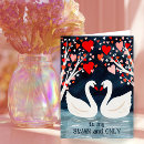 Search for swan valentines day cards Romance