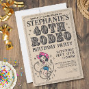 Search for stylish 40th birthday invitations Bold typography