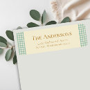 Search for buffalo plaid return address labels Rustic