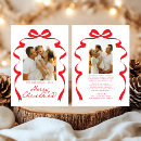 Search for red bow christmas cards Minimal
