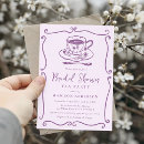 Search for tea bridal shower invitations Vintage tea party