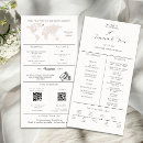 Search for itinerary wedding programmes Infographic