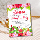 Search for palm birthday invitations Hawaiian luau