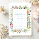 Search for floral watercolor bridal shower invitations Cute