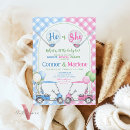 Search for golf gender reveal invitations Pink