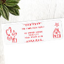 Search for hand drawn return address labels Red and white