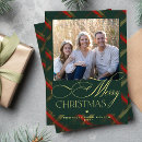 Search for green plaid christmas cards Calligraphy