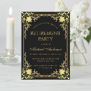 Search for vintage retirement party invitations Black