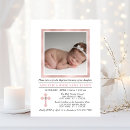 Search for girl photo christening invitations Rose