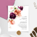 Search for peach and lavender wedding invitations Budget