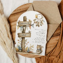 Search for woodland birthday invitations Boho