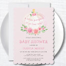 Search for little pumpkin baby girl shower invitations Floral