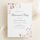 Search for womans retirement party invitations Floral