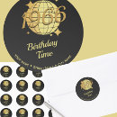Search for birthday address stickers Black
