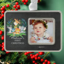 Search for chalkboard christmas tree decorations Baby's first christmas