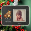 Search for chalkboard christmas tree decorations Baby's first christmas