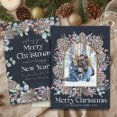 Search for botanical christmas cards Wreath