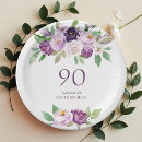Search for violet floral plates Elegant