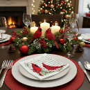 Search for red cardinal napkins White