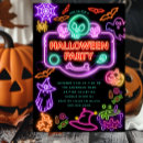 Search for neon halloween invitations Glow in the dark