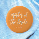 Search for mother of the bride badges Orange