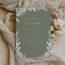 Search for elegant green and white invitations Boho